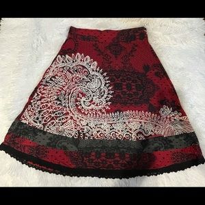 Red A-line Deliney skirt from Desigual. Bought in Prague.